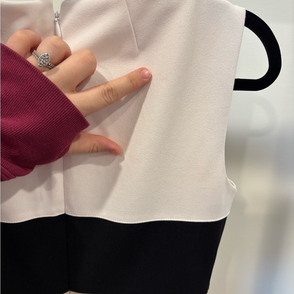 Tommy Hilfiger Black, White, and Cream Mini Dress - Picture 9 of 9